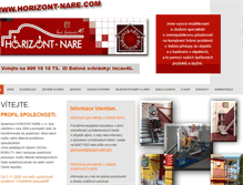 Tablet Screenshot of horizont-nare.com